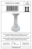 Product image 6 of the product “Merapi - Stand, tapered, plain, Ø 25cm, 51cm H | cast stone ”